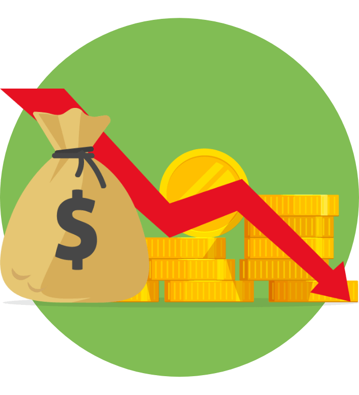 15% less utility spends